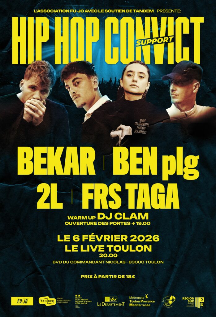 Hip Hop Convict : BEKAR  BEN PLG  2L  FRS TAGA - WARM UP : DJ CLAM