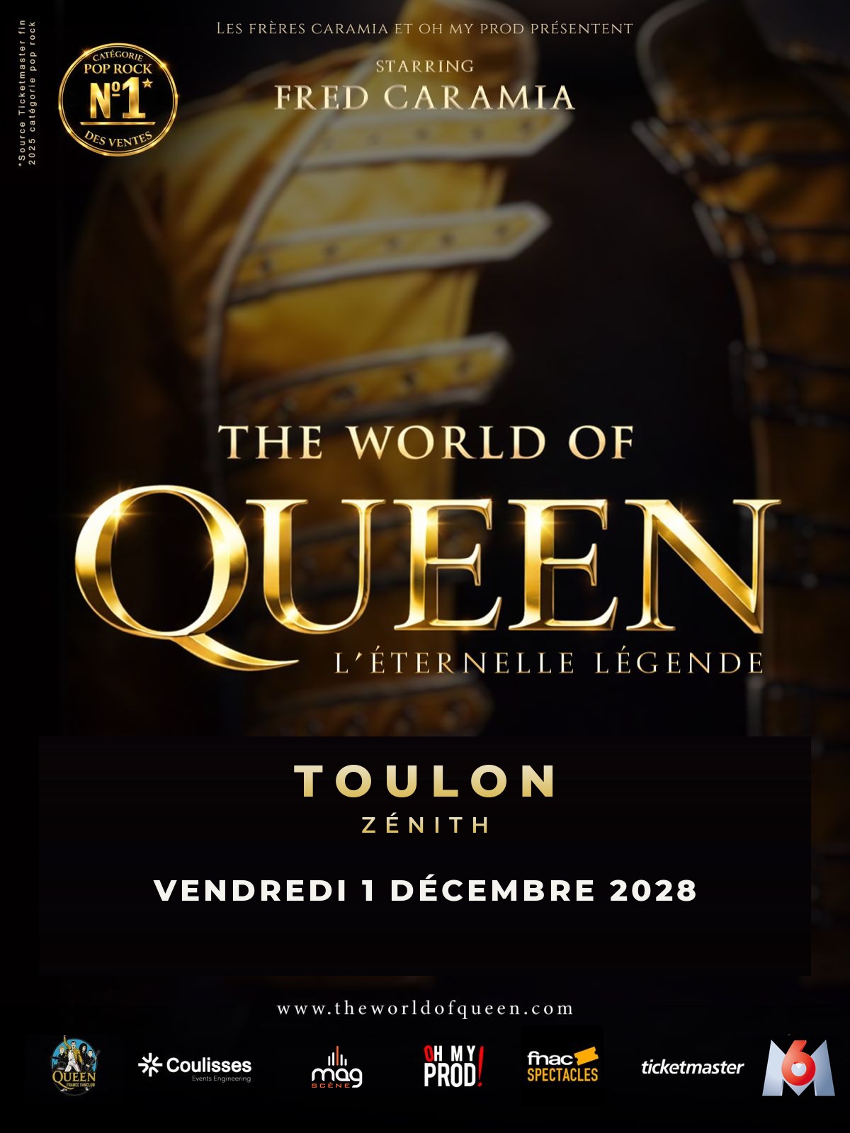 The World of Queen en concert au Zénith de Toulon le Ven 1 déc