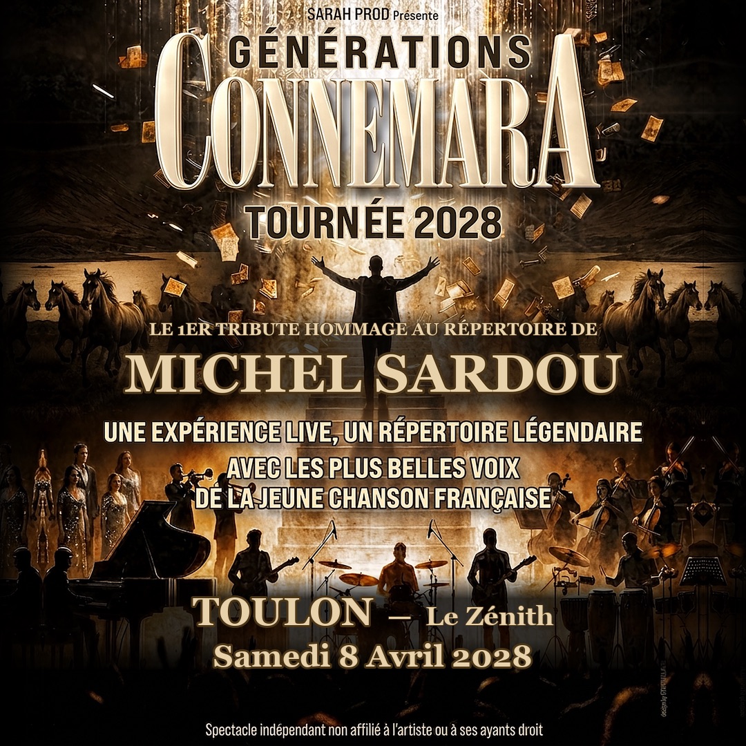 Generations Connemara en concert au Zénith de Toulon le Sam 8 avr